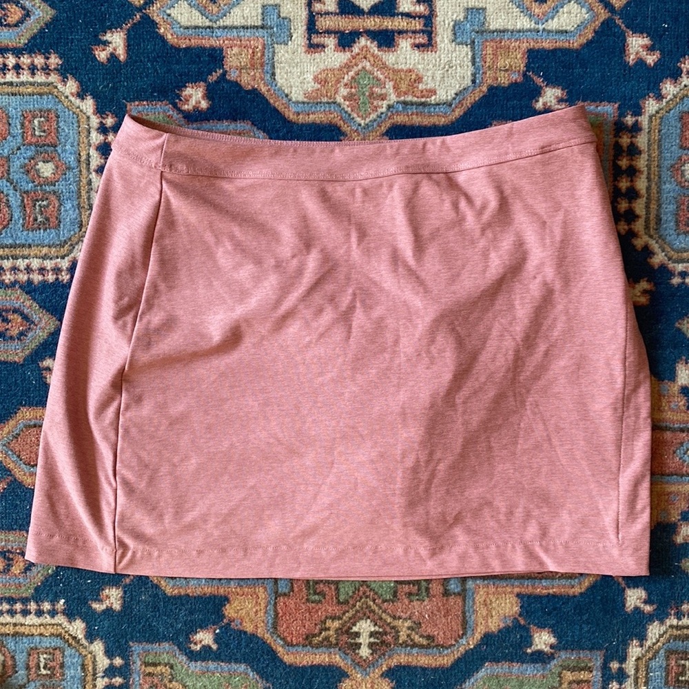OUTDOOR VOICES grey and pink SKORT size M skirt short made in USA 🎾 🇺🇸 🍦